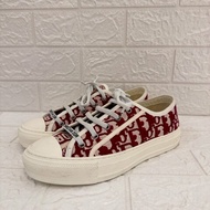 Dior Walk'n'Dior 紅緹花帆布鞋