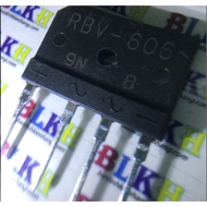 2 Diode RBV-606 600V 6A SIP-4 genuine SANKEN.