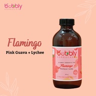 Bubbly Kombucha FLAMINGO (Pink Guava + Lychee Flavour) | Healthy fizzy probiotic tea, muslim friendl