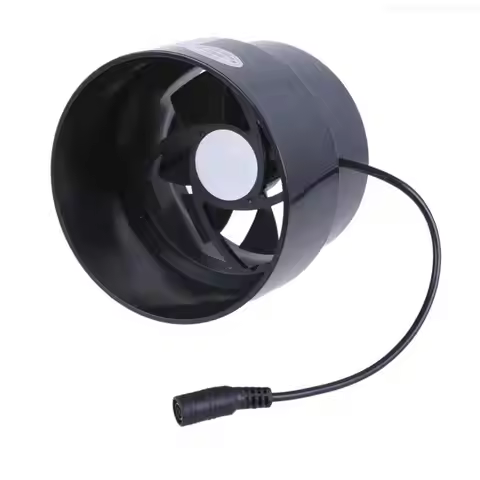 Energy Saving 12V Exhaust Fan 110mm-100mm Reducer for Coops Kitchens Ventilation F1FB