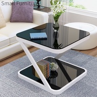 Side Table  Small Table Tempered Glass Side Table Mini Coffee Table  Side Table Bedroom Side Table
