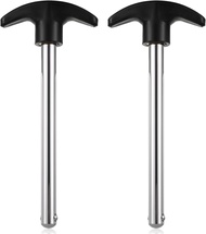 2PCS Weight Stack Pin Drop Set Pins Gym Tensile 3/8 Inch Diameter 4.4 Inch Locking Space Weight Lift