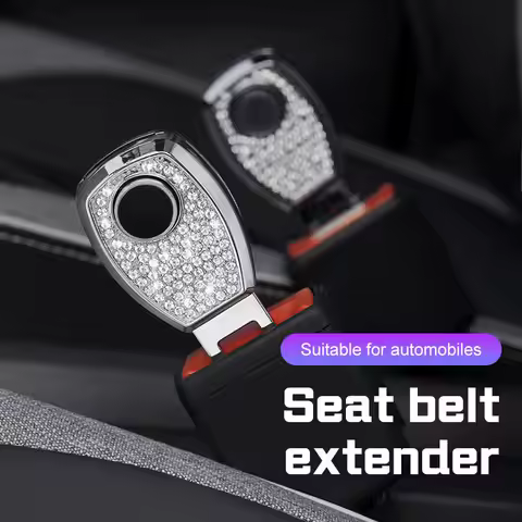 Diamond Car Seat Belt Clip Extender Accessories For Audi A6 A3 S6 BMW I3 I7 G30 G20 G80 VW Honda Met