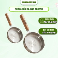 TABESU Bear-shaped Stainless Steel Pan, Safe 304 Stainless Steel, Super Sensitive Magnetic Bottom, S