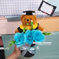 Giani Flower Bloombox/Buket Bunga Wisuda Cowok/Buket Kelulusan Sekolah