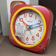 [TimeYourTime] Seiko Clock QHE200R Quiet Sweep Silent Movement Constant Light Alarm Clock QHE200