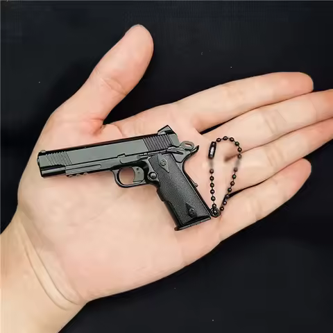 1:3 1PCS Anti-stress Toys Metal Pistol Gun Keychain Miniature Model Berett a 92F Col 1911 G17 Childr