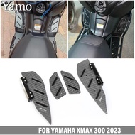 台灣現貨山葉 適用於雅馬哈xmax 300 2023 XMAX300 V2摩托車改裝腳踏板鋁合金防滑腳踏板配件