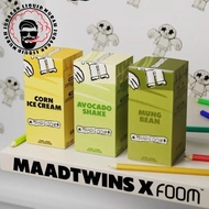 READY MAAD FOOM SERIES AVOCADO CORN MUNG BEAN 30ML LIQUID FOOM X MAADTWINS 25.25