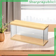[Sharprepublic1] Countertop Action Figures Display Box Wood Base and Lid for Mini Sculptures