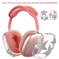 Apple AirPodsMax1/2Protective case for Apple headphones TPU Transparent soft shell star-shaped earph