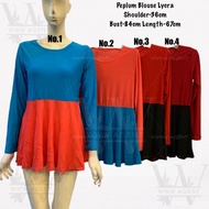 peplum blouse Lycra / baju murah borong