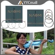 1Set 4/4 1/2 G D A & E Strings Violin Strings Set Alloy Winding Anti-Rust Naomi Violin String Violin