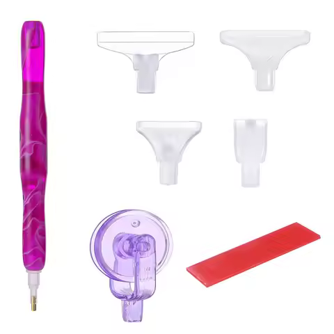 Diamond Painting Pen with Glue Clay Roller Diamond Painting Stylus with Drill Pen Placer Heads and 1
