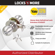 (100% Original) Yale Heavy Duty Cylindrical Entrance Door Knob Lock Set | VCA 5237 | Tombol Pintu Bi