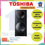 (Delivery Available in Klang Valley Only) Toshiba Washer Dryer 5 & 7/10KG Dual-Drum Washer Dryer TWD