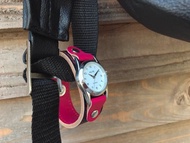 STITCH Cool red x black雙色針跡跑步手錶易讀錶盤SRW-KRR-RS