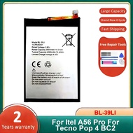 Powerful Batteries BL-39LI For Itel A56 Pro Tecno Pop 4 BC2