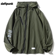 Jaket Pelindung Matahari untuk Lelaki dan Wanita, Jaket Luaran Bernafas Musim Panas, Saiz Besar, Jak