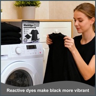 Black Fabric Dye for Clothes 15 Pieces Color Restorer Black Laundry Dye Sheet for Fabric Care Garmen