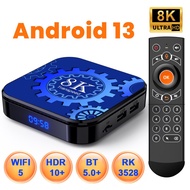 Transpeed Android 13 Wifi5 TV Box HDR10+ Support 8K Video 128G 64G 32G BT5.0+ RK3528 4K 3D Set Top Box TV Receivers