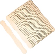 8 inch Fan Handles Wood Wavy Sticks Craft Sticks for DIY Crafting Supplies, Wedding Fans, Large Pops