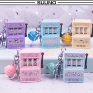 Kawaii Sanrio Casino Game Console KeyChain Melody Cinnamoroll Kuromi Fashion Mini Simulation Turn