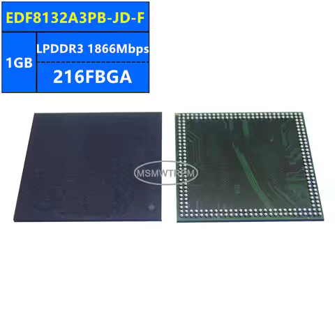EDF8132A3PB-JD-F EDF8164A3PK-JD-F K3QF1F10DM-BGCF LPDDR3 1GB 1866Mbps 216FBGA 8Gb Memory Chip IC Int