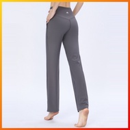 Lululemon Leisure Yoga Pants Wide side pockets High waist flared pants CK620 sg