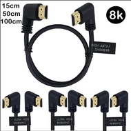 Version 2.1 Left Right Elbow 90 Degree HDMI 4K120HZ/8K60HZ/7680X4320 Ultra HD Connection Cable