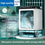 Table Air Cooler 900ML Large Capacity Turbo Air Conditioner Fan Ultrasonic Double Spray Colorful Lig