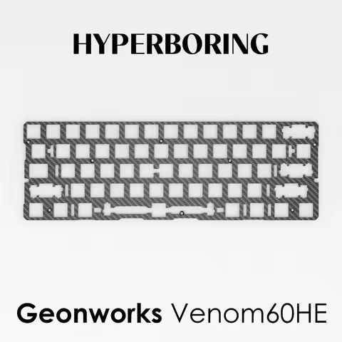 Geonworks Venom60HE Keyboard Plate FR4 Aluminum Carbon Fiber Custom Magnetic Switch Keyboard PCB Acc