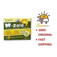 M ZOLE CHEWABLE TABLET UBAT CACING KUNYAH