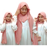 INSTANT PASHMINA INNER JERSEY OVAL COVERS NECK FOR TEENAGERS 2in1 5 12th hijab for elementary school