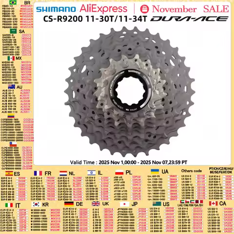 Shimano DURA ACE R9200 Cassette 12speed 11-30T 11-34T CS R9200 12S Original Box HYPERGLIDE+ Road Cas