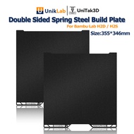 UniTak3D Engineering Plate 355x346mm for Bambu Lab H2D/H2S – All Filament Compatible