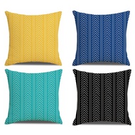 Pillow case geometric70×70.60x60.50x50,45x45,40×40.Decor linen home sofa bolster pillow cover,Blue Y