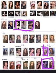 Blackpink 大力收圖上所有圈住的Jisoo 小卡