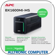 APC BX1600MI-MS Back-UPS 1600VA, 900W , 230V, AVR, 4 universal outlets / 2 YRS Warranty