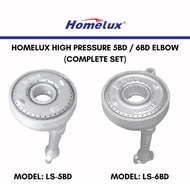 Homelux LS-5BD LS-6BD High Pressure Commercial L Shape 5B 6B Stove Burner Elbow Dapur Tungku Katering Pembakar