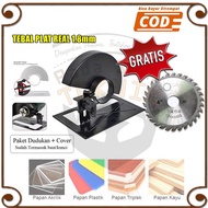 Dudukan Holder Bracket Circular Saw Gergaji Mesin Gerinda Tangan Pemotong Kayu