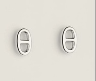 Hermes H Chaine d'Ancre earrings 925 silver 愛馬仕豬鼻銀耳環