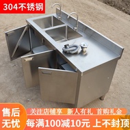 HY/💥Osram Stainless Steel Stove Table Cabinet Cabinet Integrated Custom Cabinet Stainless Steel Kitchen Stove Table Cabi