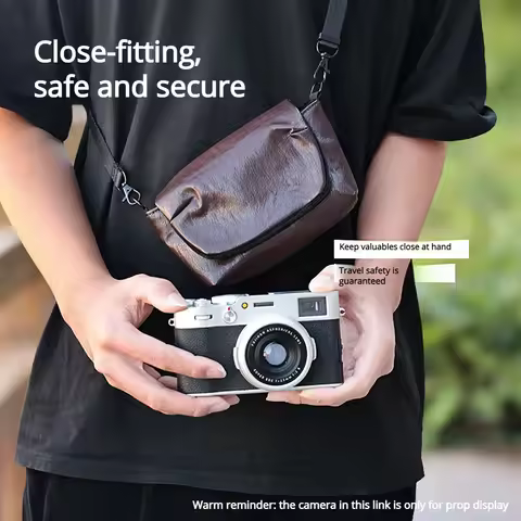 Soft Leather Camera Case Bag For Fuji X100VI X100V X100f X70 X100s Fujifilm Panasonic LX100 Canon Po