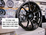 NEW SPORT RIM 18 INCH TC105X FLOW FORMED IN MERCEDES BENZ AUDI HONDA TOYOTA KIA MAZDA PERDUA PROTON