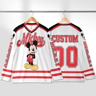 Mickey Mouse Hockey Jersey, Mickey Hockey Jersey, Mickey Hockey Jersey