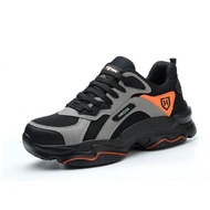 Work Sneakers for Men Safety Shoes Anti-smash Anti puncture Indestructible shoes Breathable comfort 
