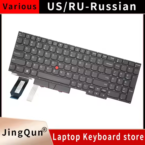 Replacement US Russian Laptop Keyboard For LENOVO Thinkpad E15 Gen 2 (20T8 20T9 20TD 20TE) TP00117D 