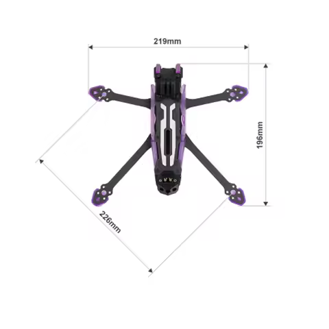 Axisflying FPV Manta 5SE V2 5 Inch DC Wide X FPV Frame & Power Combo for Freestyle Cinematic FPV Dro