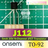 J112 5mA 35V N-Channel JFET Transistor J112-D74Z (LEGACY FAIRCHILD) TO-92 onsemi ORIGINAL